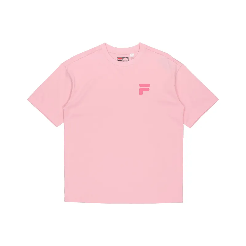 FILA FUSION T Shirt Unisex Youth Pink-0