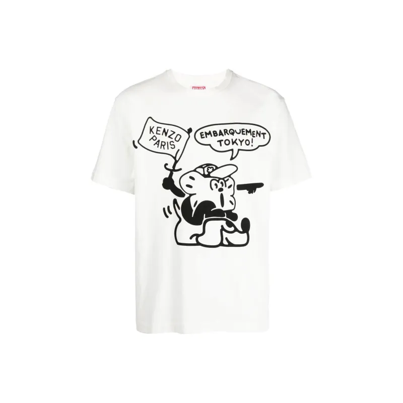 KENZO Boke Boy Travels Crewneck T Shirt-0