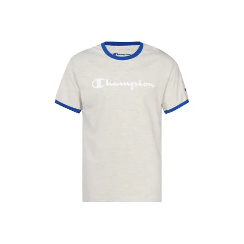 Champion T Shirts Unisex Gray Base Blue Waistband