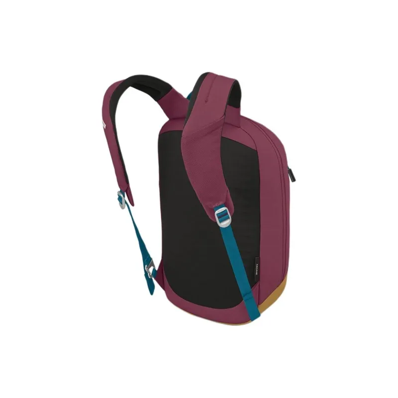 OSPREY Recycled Polyester Outdoor Mountaineering Bag, Backpack Regular Unisex Burgundy Red & Yellow-1