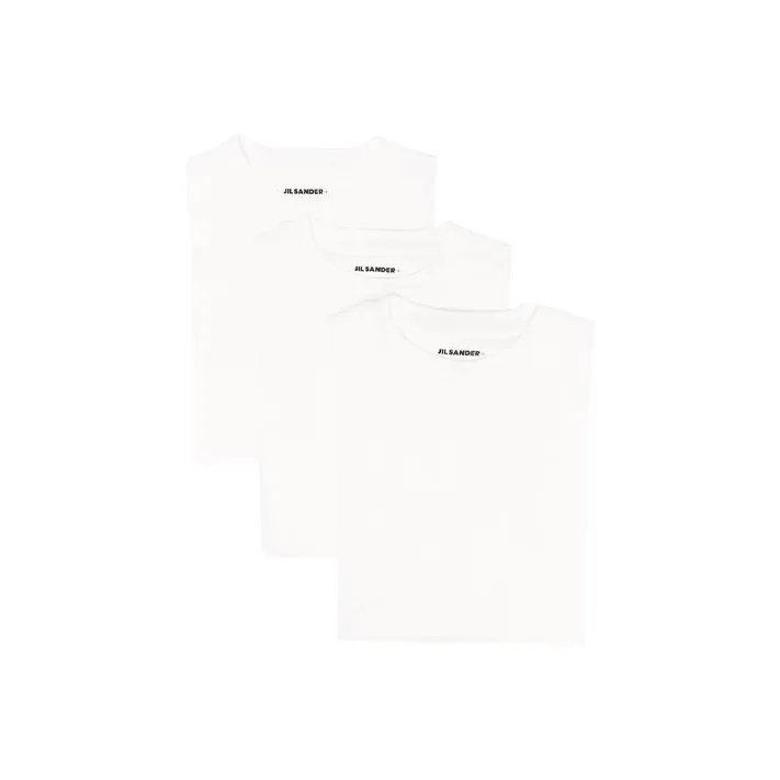 JIL SANDER T-Shirts Men 1 Set 3 Pack White-0