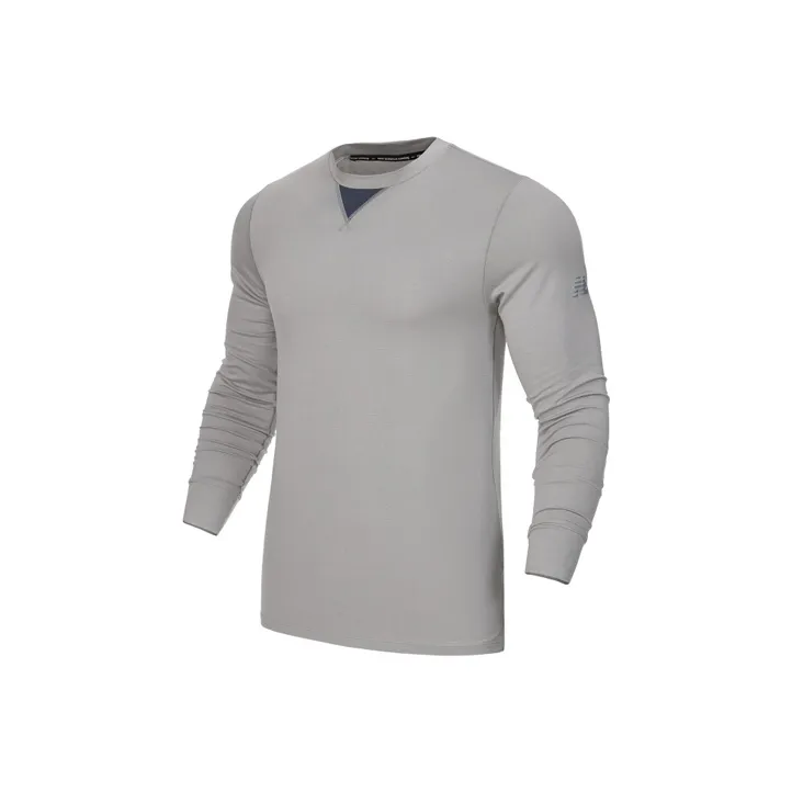 New Balance T Shirts Men Gray-0