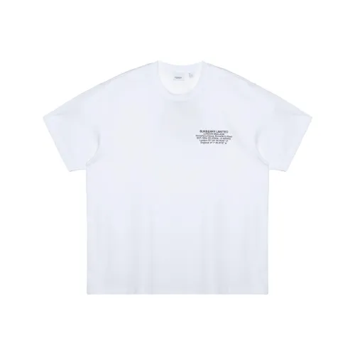 Burberry Location Print Cotton Oversized T Shirt