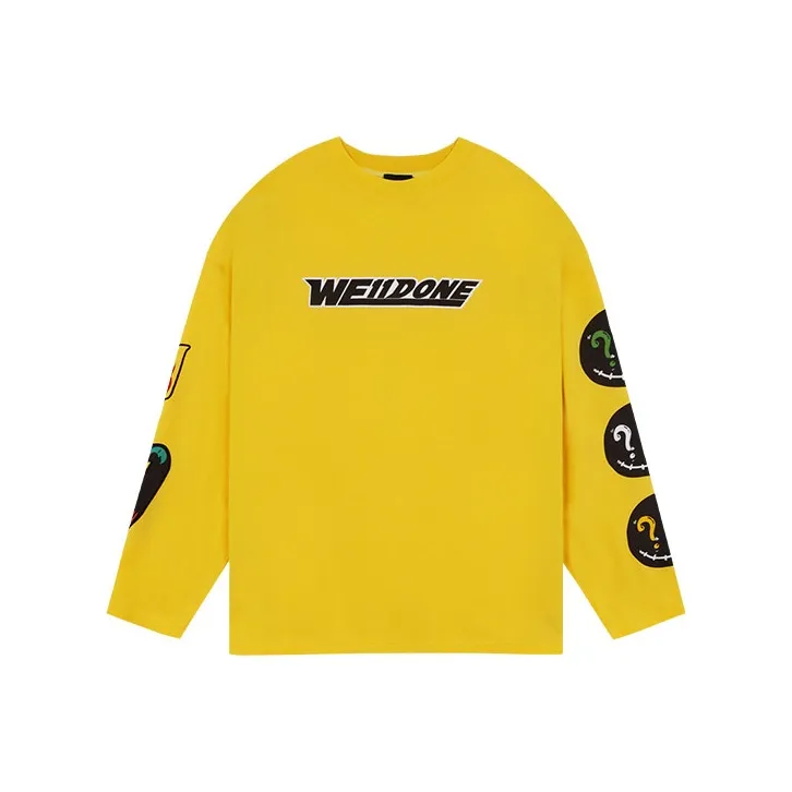 WE11DONE T Shirts Unisex Yellow-0