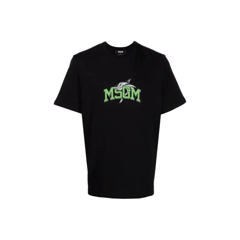 MSGM T-Shirts Men Black-0