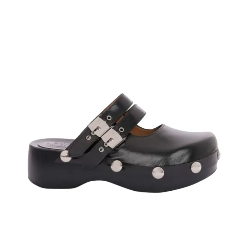 Scholl x PHILOSOPHY DI LORENZO SERAFINI Closed Toe Slippers Women's Black-1