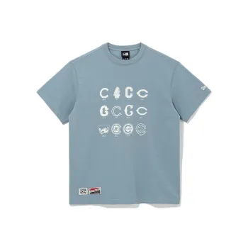 New Era SS22 T Shirt Unisex Blue Gray
