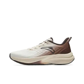 CHAOJIANTA Anti Slip Wear Resistant Low Top Training Running Shoes Men's Fish Belly White Cinnamon Brown