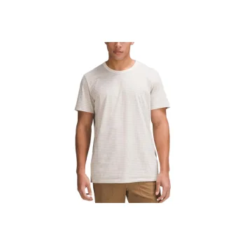 Lululemon T Shirt Men's Striped Primitive Linen