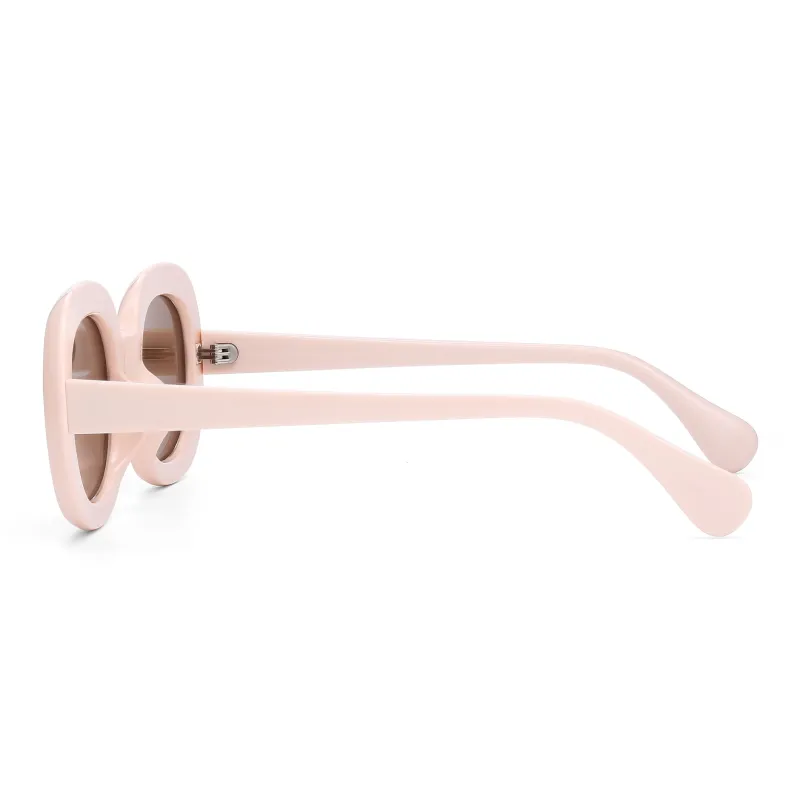 PULAIS TR/Memory Plastic Round Sunglasses Unisex-7