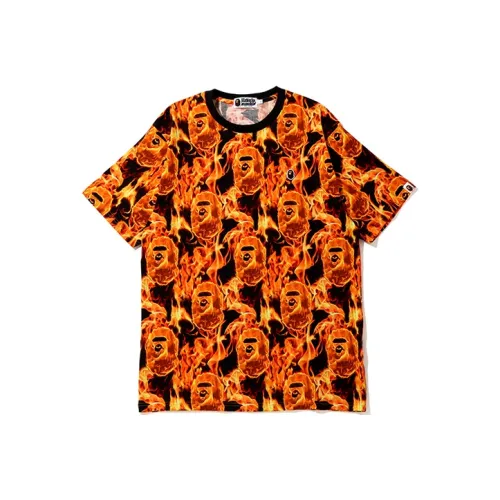 A BATHING APE Flame Wide Tee
