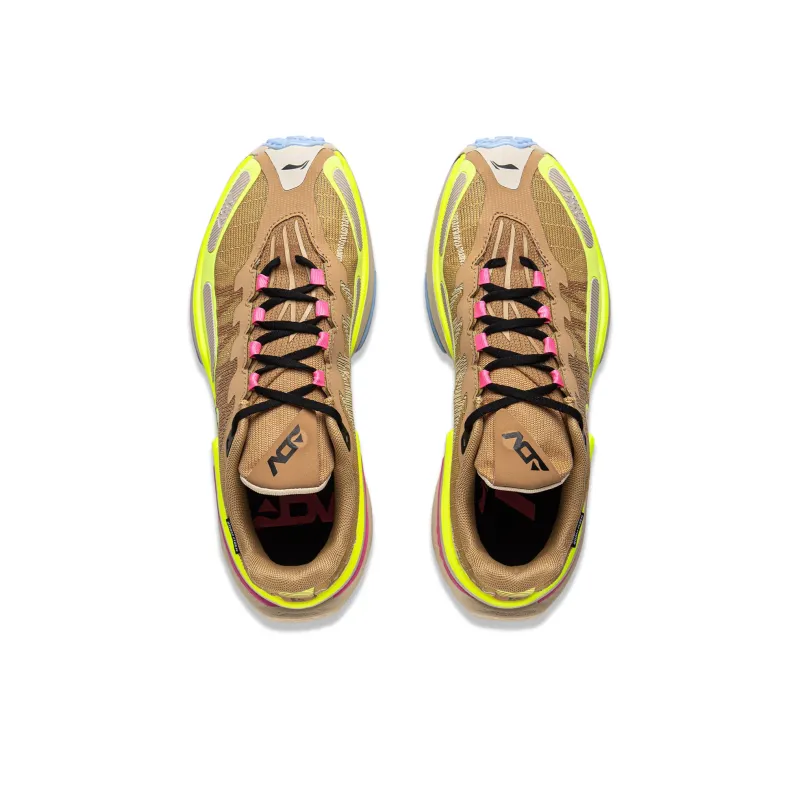 LiNing Anti Slip Wear Resistant Low Top Trail Running Shoes Women's Brown-3