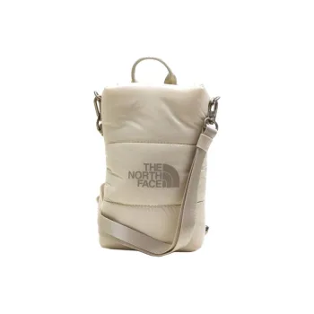 THE NORTH FACE Nylon Shoulder Bag, Crossbody Bag Mini Unisex Cream