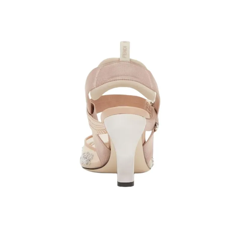 FENDI Colibrì Chunky Heel High Heels 8.5cm Women's Pink-4