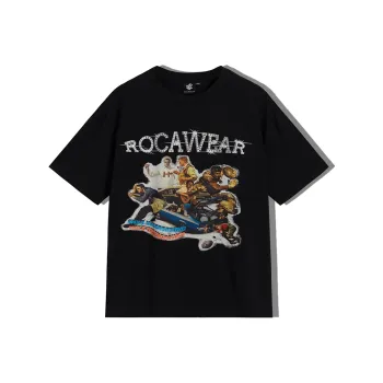 ROCAWEAR DIXIA8YINGLI Straight T-Shirt Unisex Black
