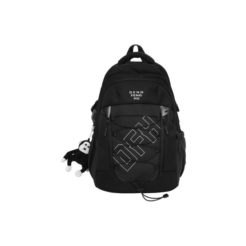 Alcohol Dragon Nylon Backpack Regular Unisex Multicolor-9