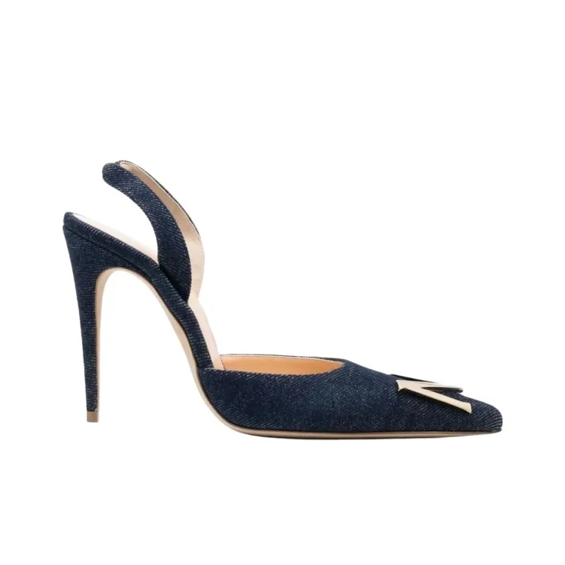 MAGDA BUTRYM Slim Heel High Heels 11cm Women's Blue-1