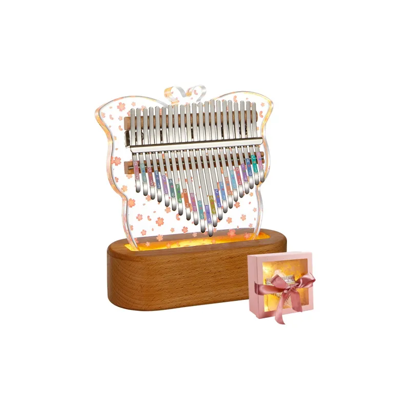 CEGA Acrylic Kalimba Fully Transparent Appearance 17/21 Keys Thumb Piano-31