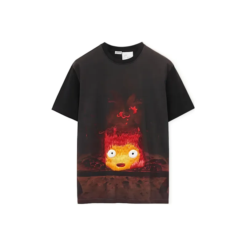 LOEWE x HAERDEYIDONGCHENGBAO LIANMINGKUAN LOEWE X Howl's Moving Castle T-Shirt Unisex Multicolor-0