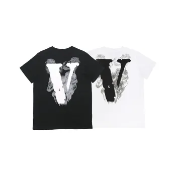 VLONE Big Logo Series T Shirts Unisex 2 Pack Black+White