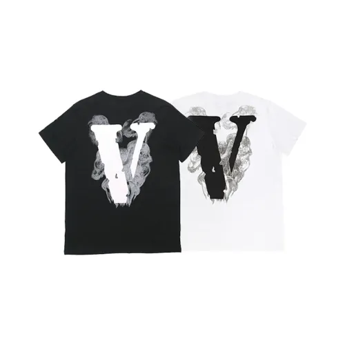VLONE Big Logo Series T Shirts Unisex 2 Pack Black+White