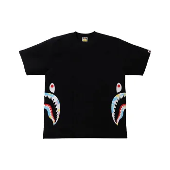 A BATHING APE Multi Camo Side Shark Relaxed Tee