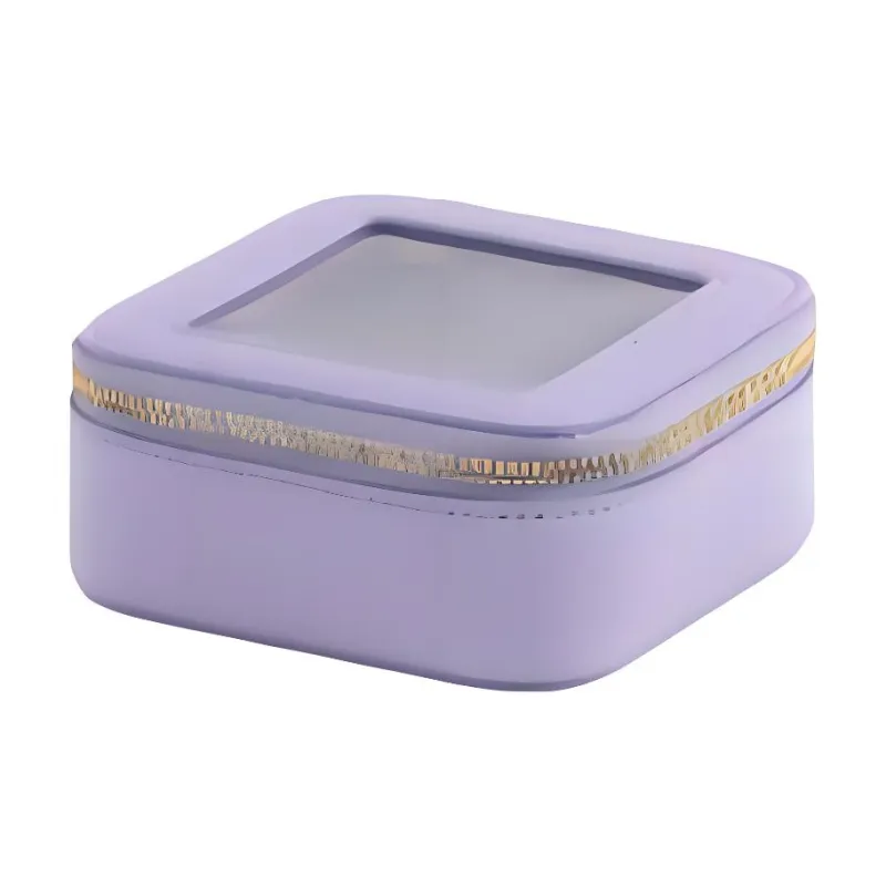 Boniu TPU Makeup Bag Regular Unisex White/Black/Violet-4
