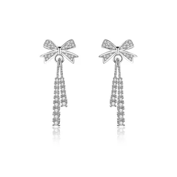 GIFT&CO S999 Fine Silver Stud Earrings Women's