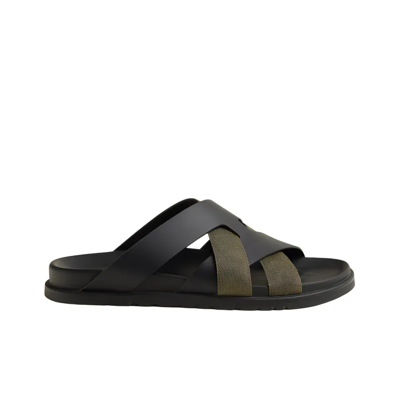 HERMES Slide Slippers Men's Black-1