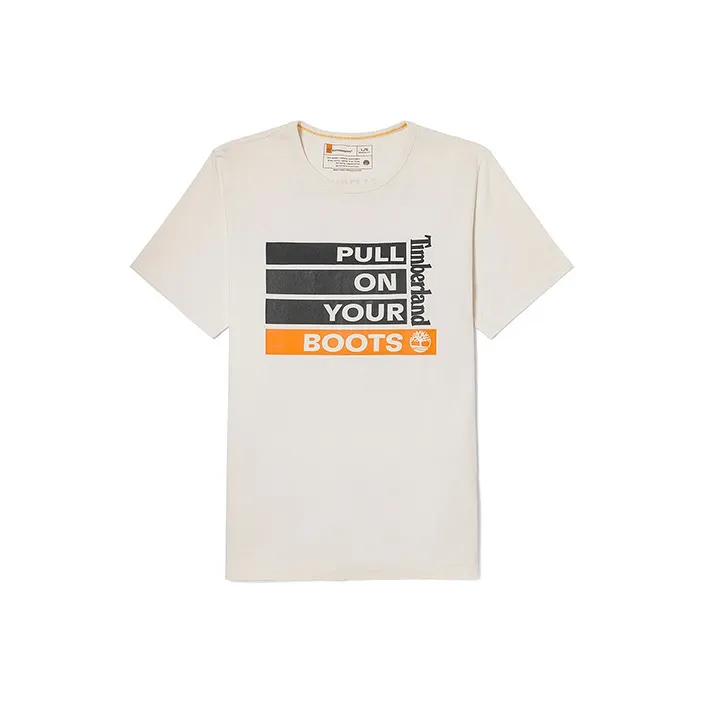 Timberland T Shirts Men Vintage White-0