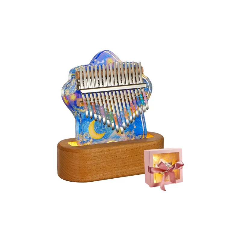 CEGA Acrylic Kalimba Fully Transparent Appearance 17/21 Keys Thumb Piano-13