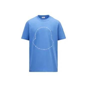 Moncler SS22 T Shirts Men Night Blue