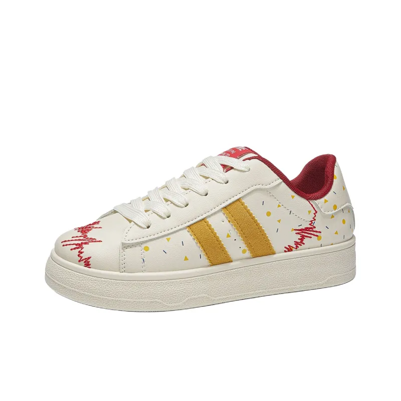 Georgina Goodman Small White Shoes Anti Slip Wear Resistant Lightweight Breathable Low Top Skateboard Shoes Women's-24