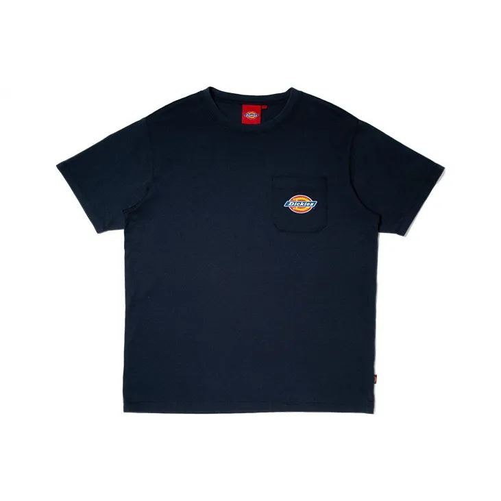 Dickies SS21 Crew Neck Fitted Straight Short Sleeved T Shirt Men's Dark Marine Blue-0