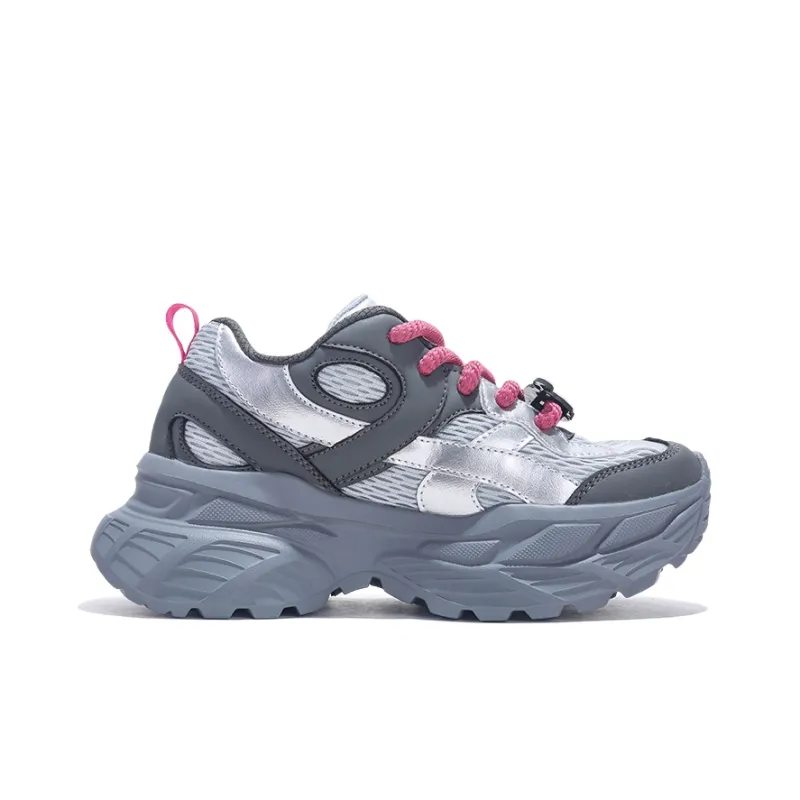 SHINCHAN x Jifffly Abrasion Resistant Breathable Height Increasing Low Top Chunky Sneakers Women's-9