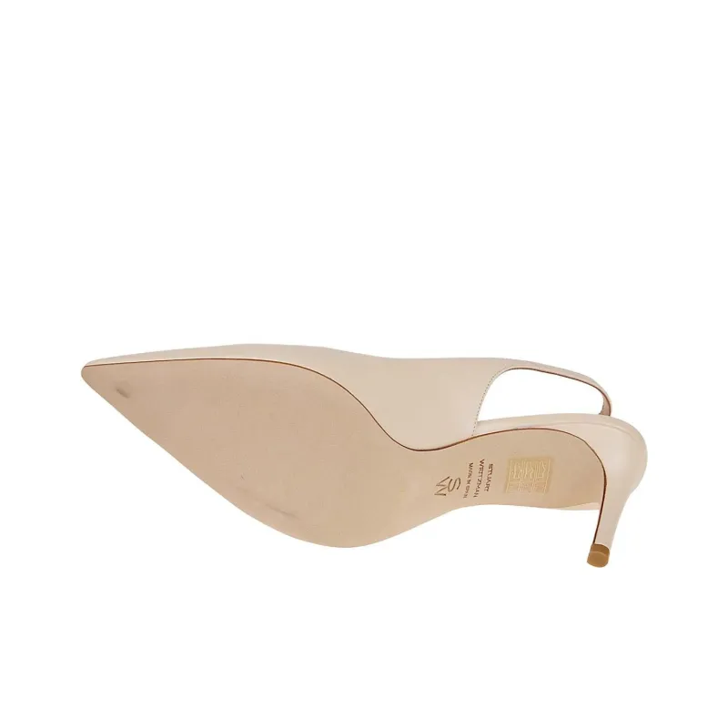 Stuart Weitzman/SW Power Slim Heel High Heels 7.5cm Women's Beige-5