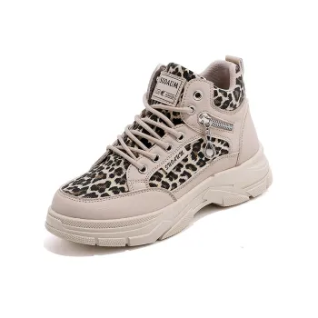 Lin's Travels Anti Slip And Wear Resistant Height Increasing High Top Chunky Sneakers Women's
