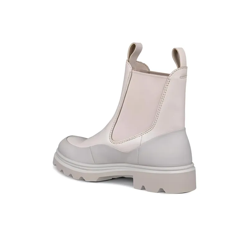 Ecco 14cm Chelsea Boots 4cm Women's Gray White-2