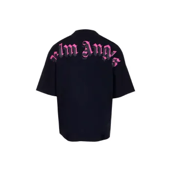 PALM ANGELS Oversized Double Logo T shirt