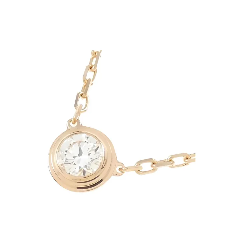 Cartier 2010s 18K Rose Gold D'Amour Diamond Necklace-2