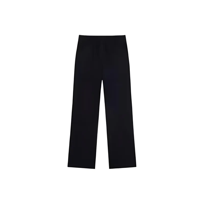Anta Variety Training Collection Knitted Sweatpants Women's Basic Black-1