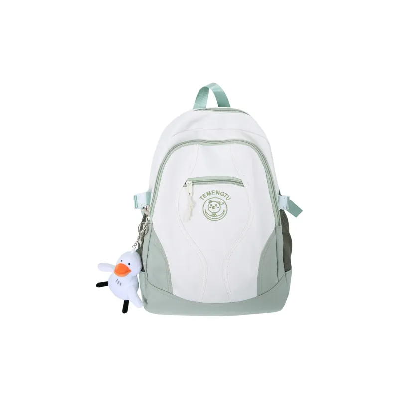 Travel Nylon Backpack Unisex Black/Green/Pink/Gray-10