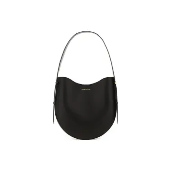 Victoria Beckham Calfskin Shoulder Bag Medium Size Women's Black