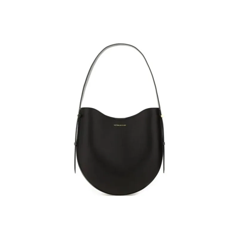 Victoria Beckham Calfskin Shoulder Bag Medium Size Women's Black-0