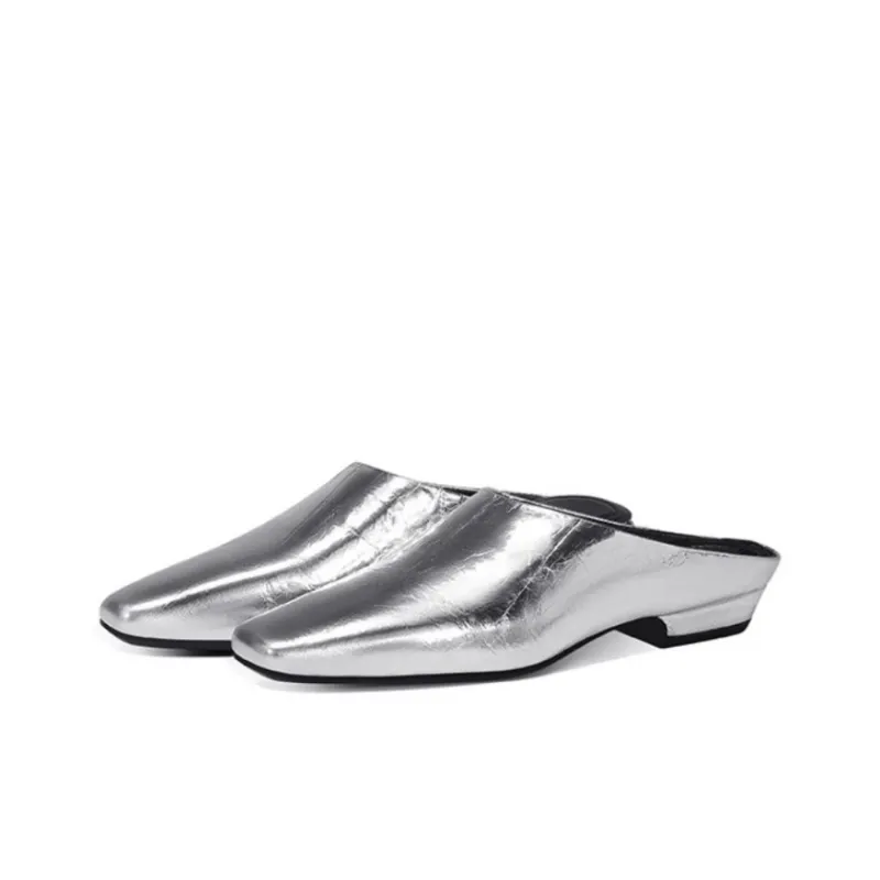 JESSICA SOPHIA Rubber Sole Abrasion Resistant Slip Resistant Wrap toe Slippers Women's-1