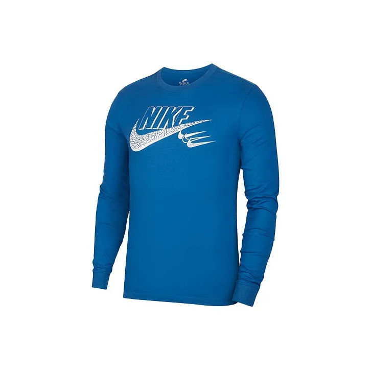 Nike T Shirts Men Blue-0
