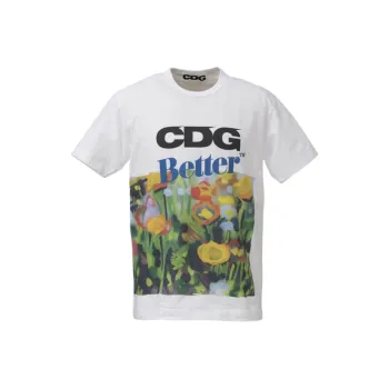 CDG T Shirts Unisex White