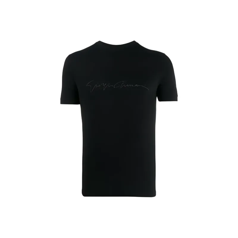 GIORGIO ARMANI Logo Printed Crewneck T Shirt-0