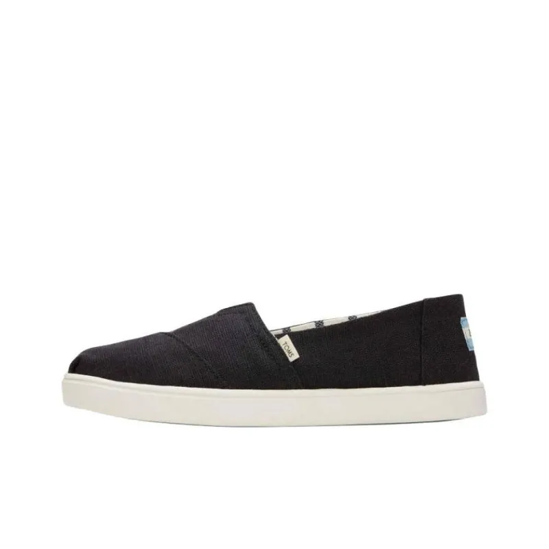 Toms Alpargata Casual Single Shoes Women's Black-0