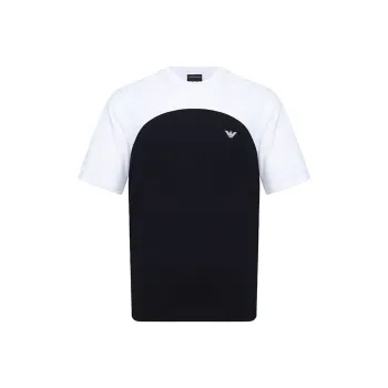 EMPORIO ARMANI T Shirts Men Marine Blue White